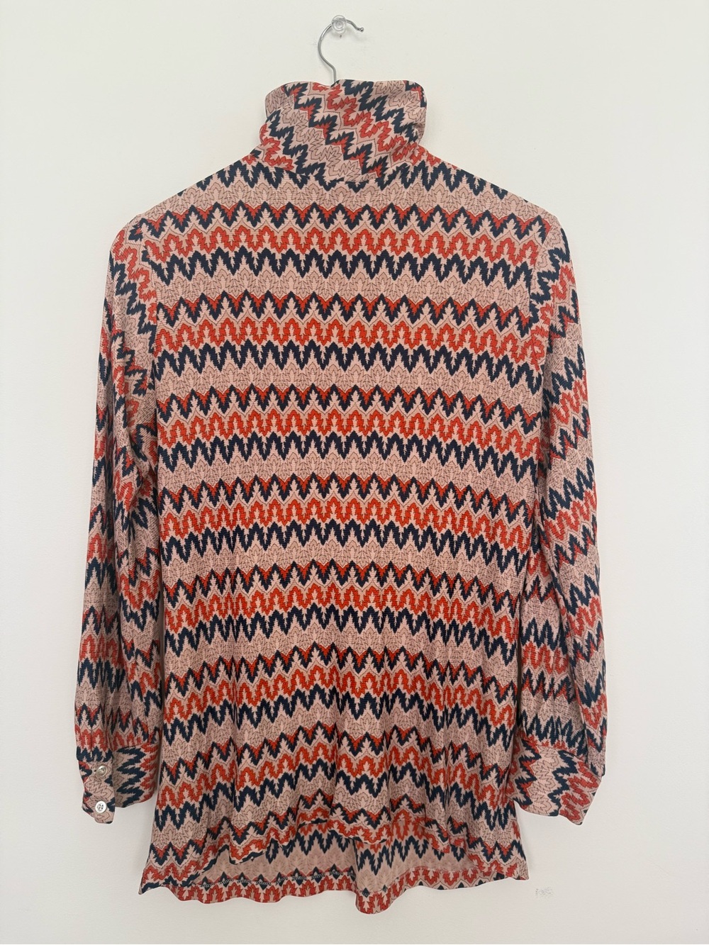 Vintage Quarter Zip Mock Neck Top Cover Up Tunic Size 18 (M) Coastal Grandmother - Picture 13 of 13